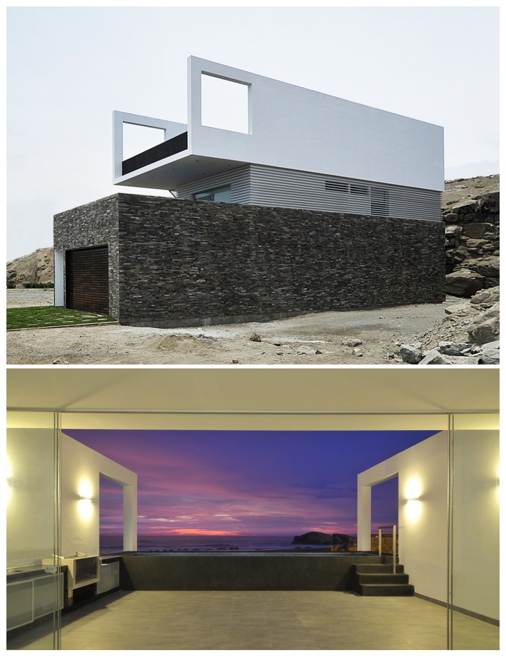 Beach Home Design in Lima, Peru by Javier Artadi.