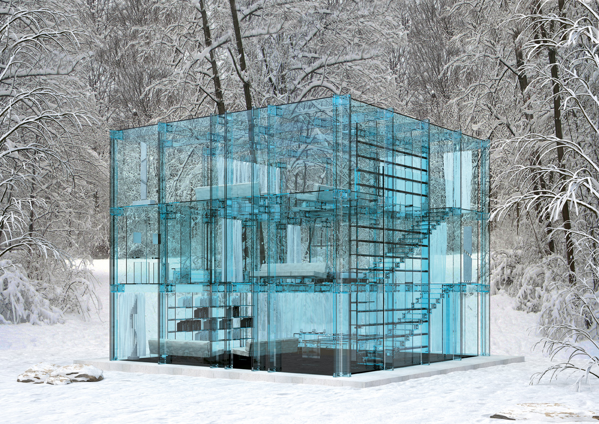 Glass Architecture By Santambrogiomilano, Simplicity House