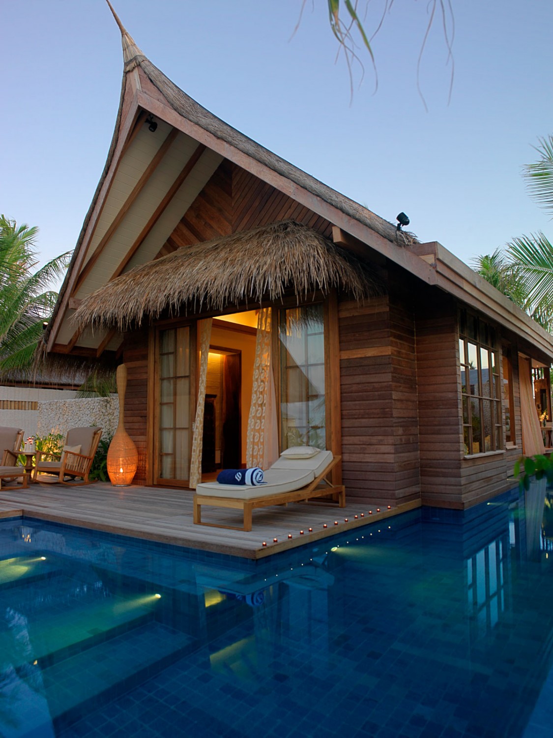 Jumeirah Vittaveli Resort with private pool in Maldives