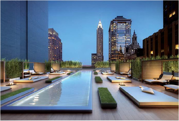 Terrace pool design in Pine Residences NY