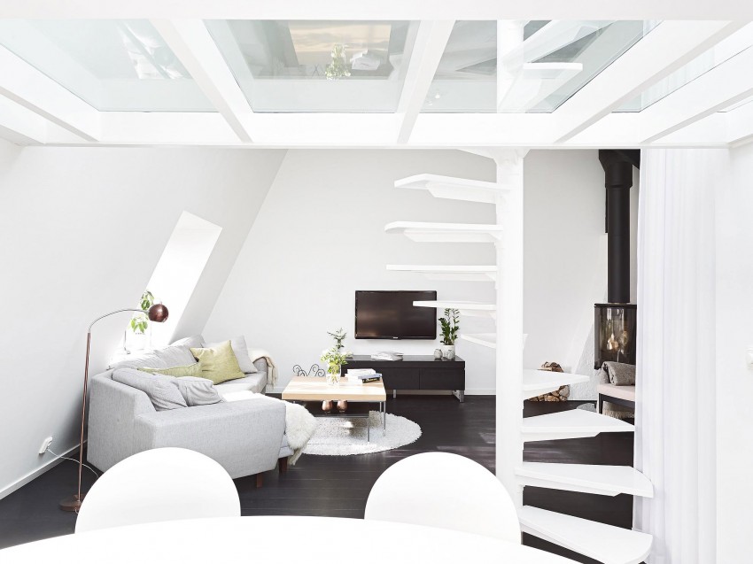Scandinavian loft with unique floor plan 01