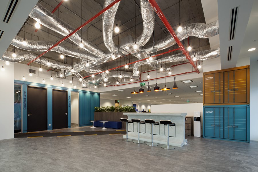 Booking.com's Singapore office by ONG&ONG group 15