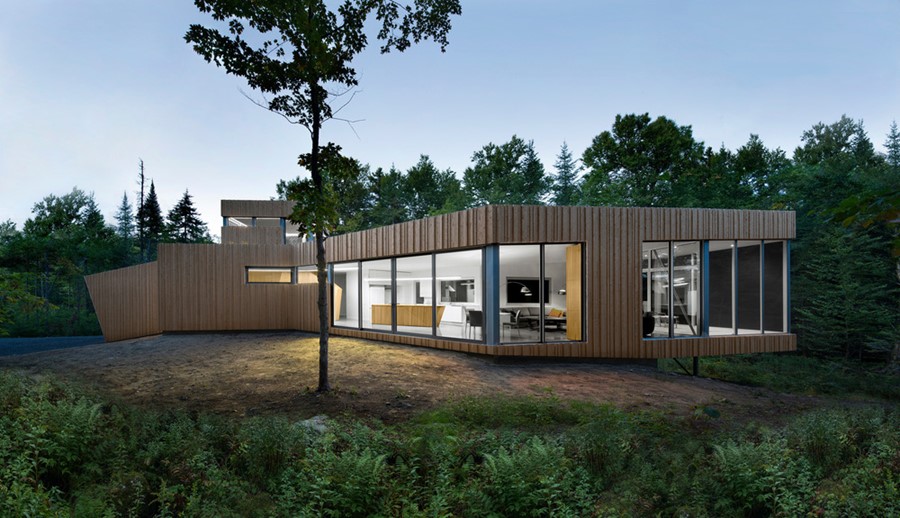 House on Lac Grenier by Paul Bernier Architecte 01